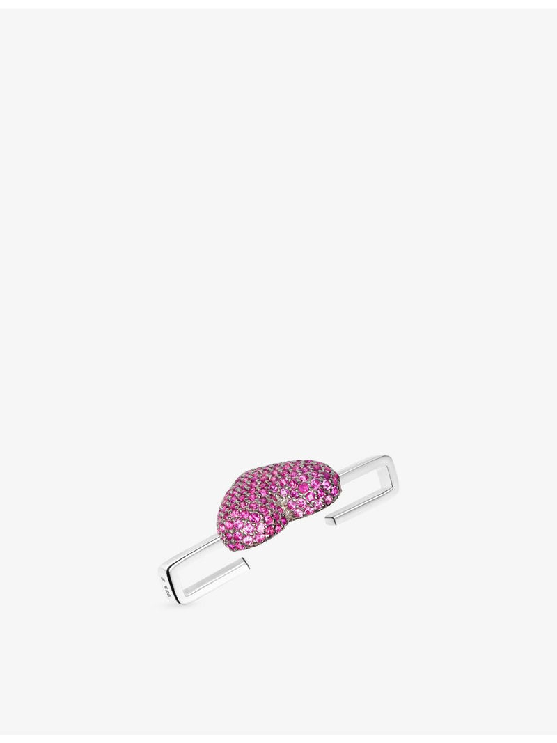 Poubel Heart Whoop sterling silver charm 2.3cm, imported from the UK