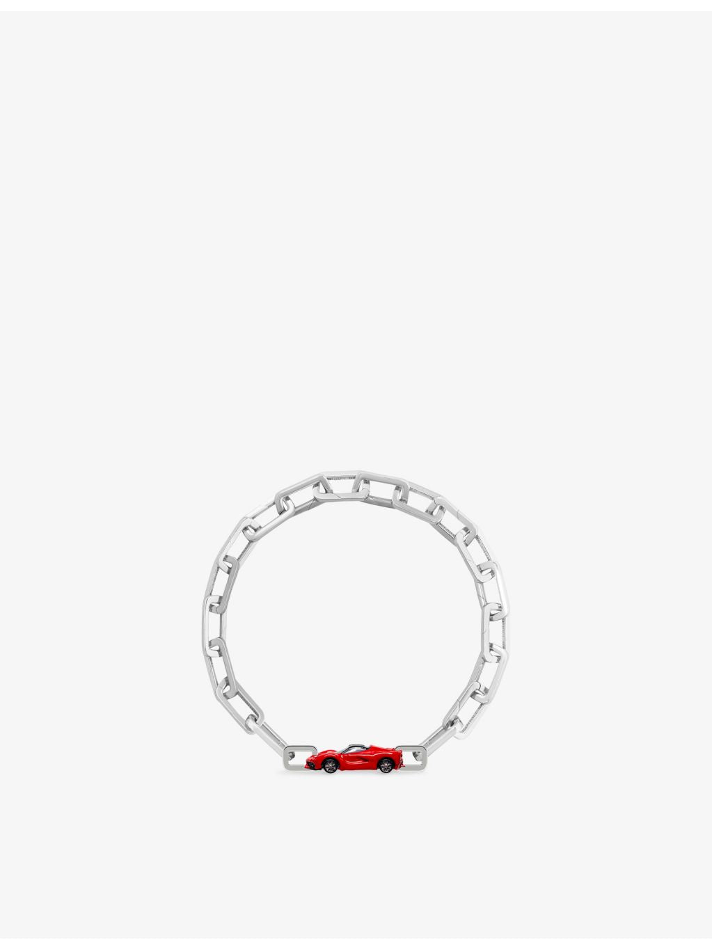 Poubel sports car charm in sterling silver and enamel, UK version