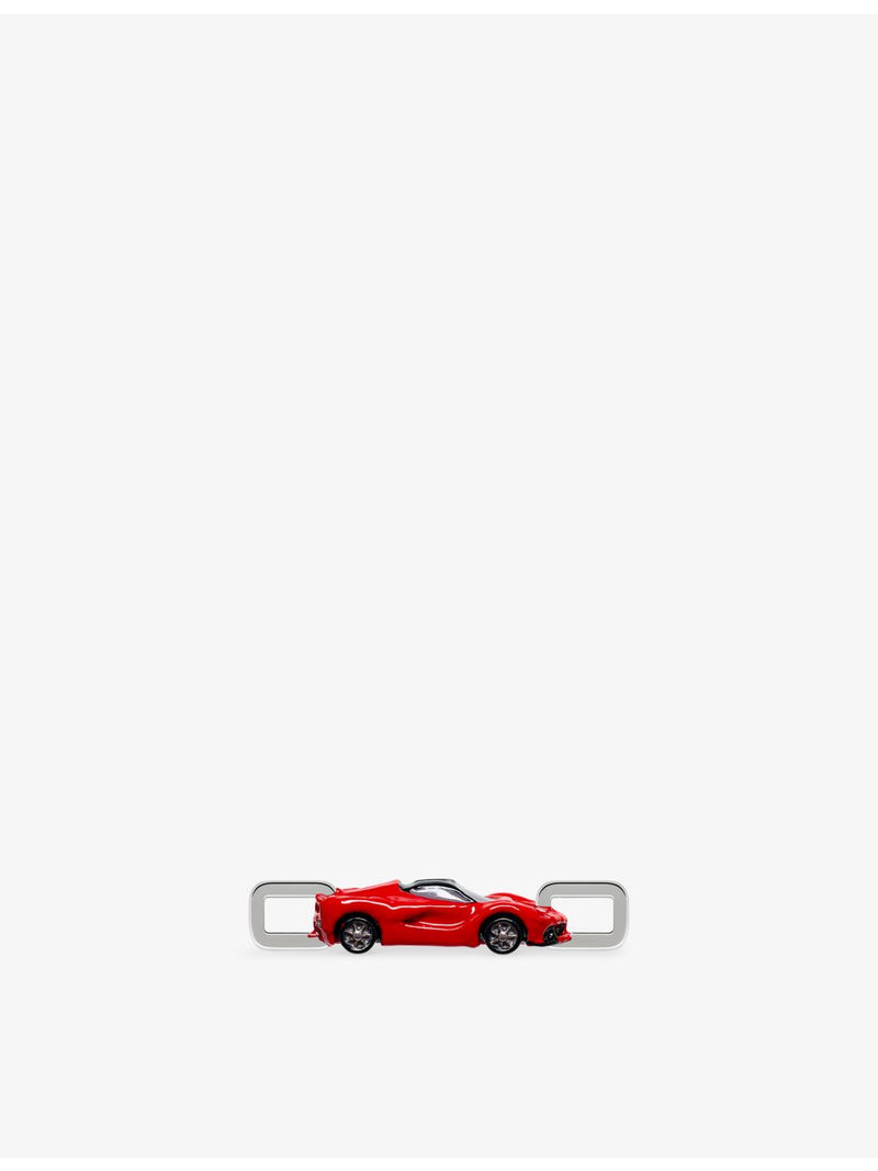 Poubel sports car charm in sterling silver and enamel, UK version