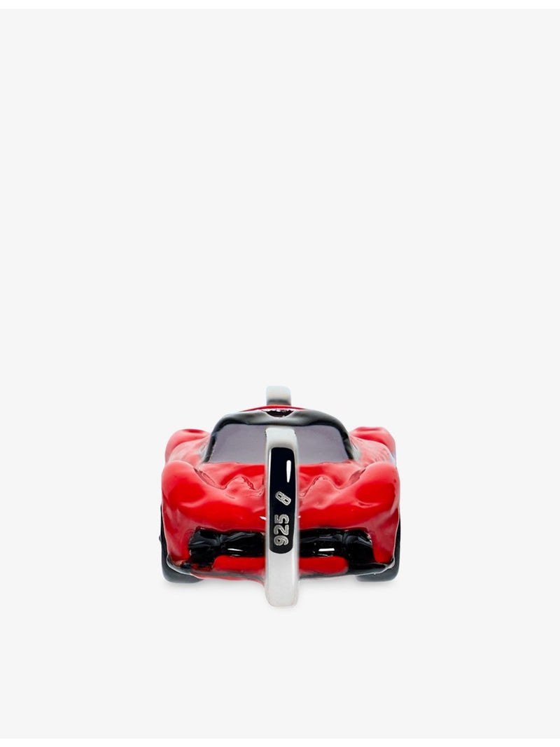 Poubel sports car charm in sterling silver and enamel, UK version