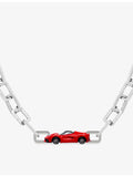Poubel sports car charm in sterling silver and enamel, UK version