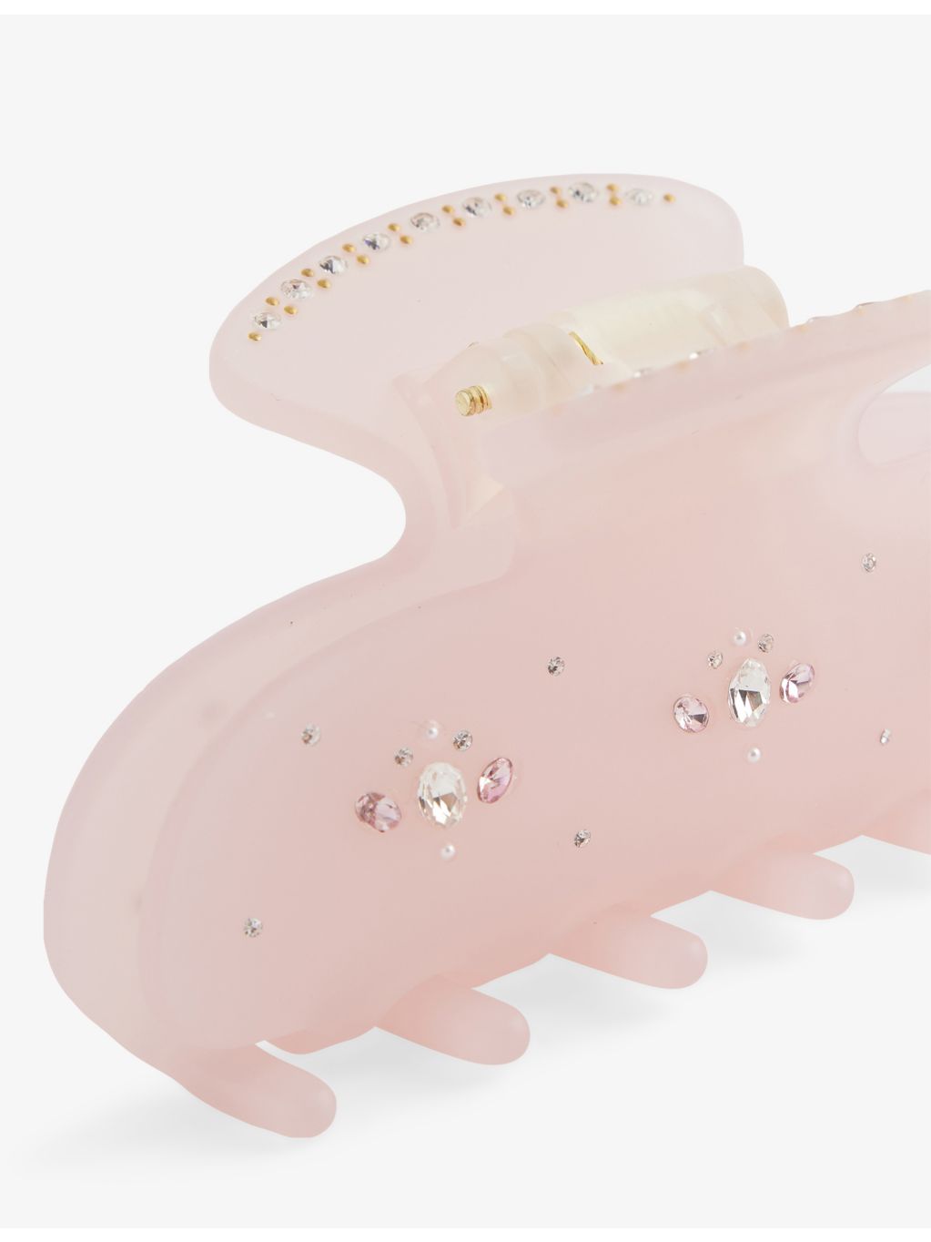 Emi Jay Sweetheart crystal-embellished acetate hair clip 8cm (British brand)