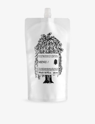 Davines Minu shampoo refill 500ml for coloured hair (British brand)