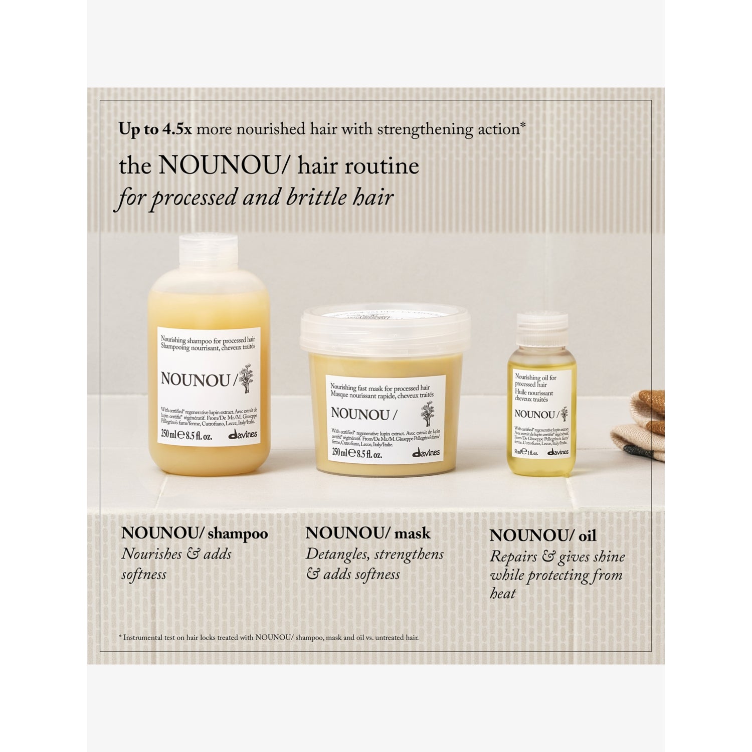 Davines nourishing fast hair mask 250ml (British brand)