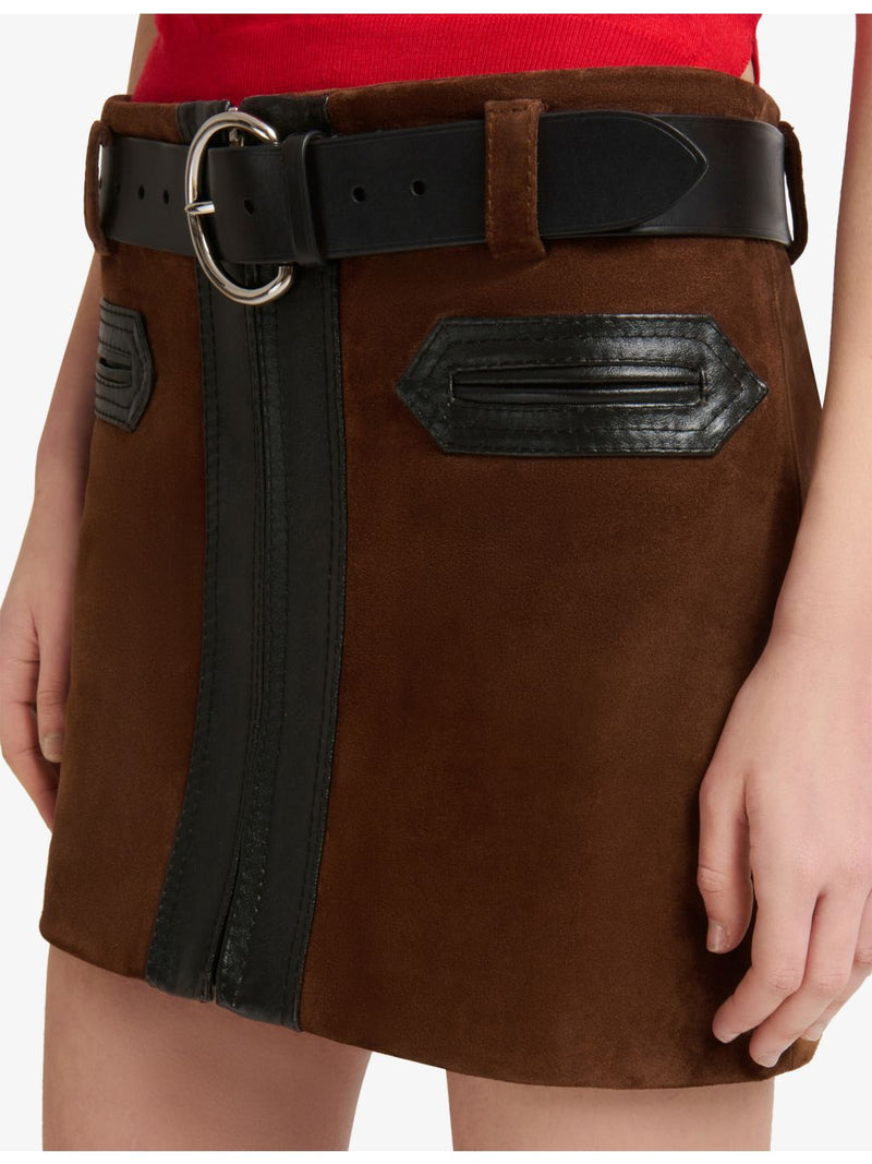Marni adjustable round-buckle leather belt, UK version