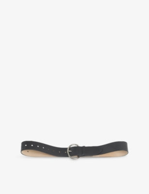 Marni Round-Buckle Leather Belt