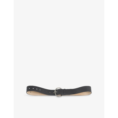 selfridges Marni Round-Buckle Leather Belt- Buy online at McGrocer