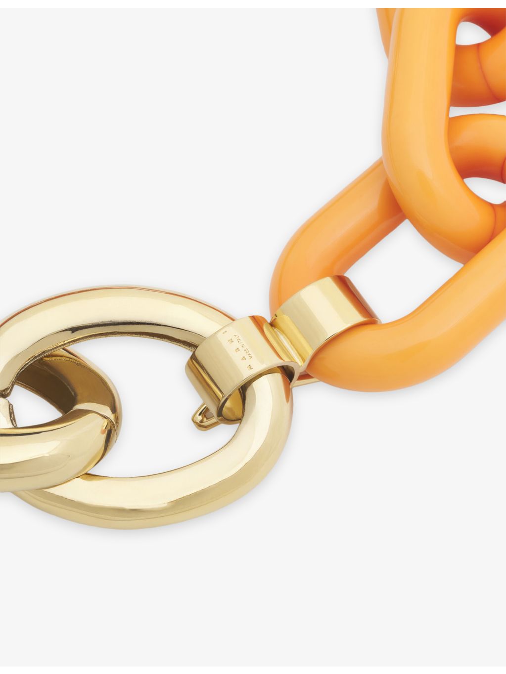 Marni multicolour brass and resin chain necklace 48cm (British brand)