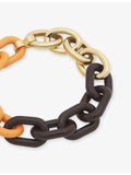 Marni multicolour brass and resin chain necklace 48cm (British brand)