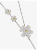 Marni brass daisy necklace with cubic zirconia 100cm - British product