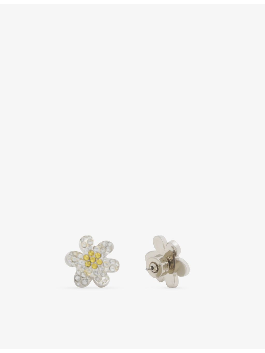 Marni Daisy Pavé brass stud earrings with cubic zirconia, UK version