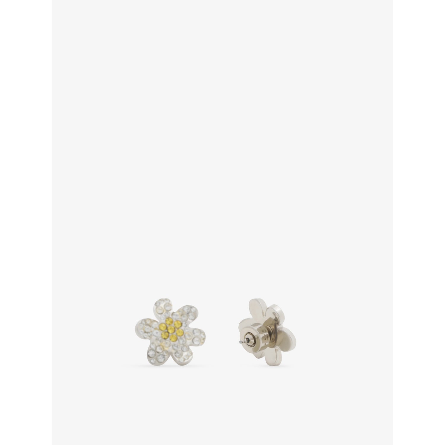 Marni Daisy Pavé brass stud earrings with cubic zirconia, UK version