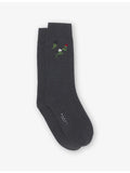 Marni flower-embroidered wool cashmere blend socks, imported from the UK