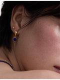 Astley Clarke lapis huggie earrings in gold-plated sterling silver - British product