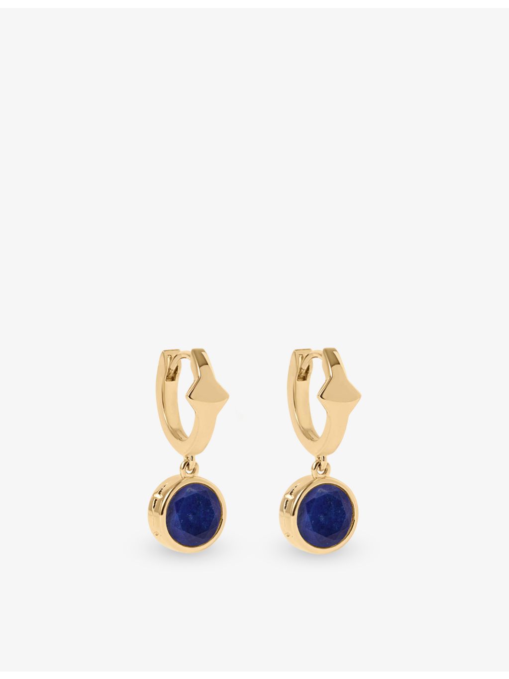 Astley Clarke lapis huggie earrings in gold-plated sterling silver - British product