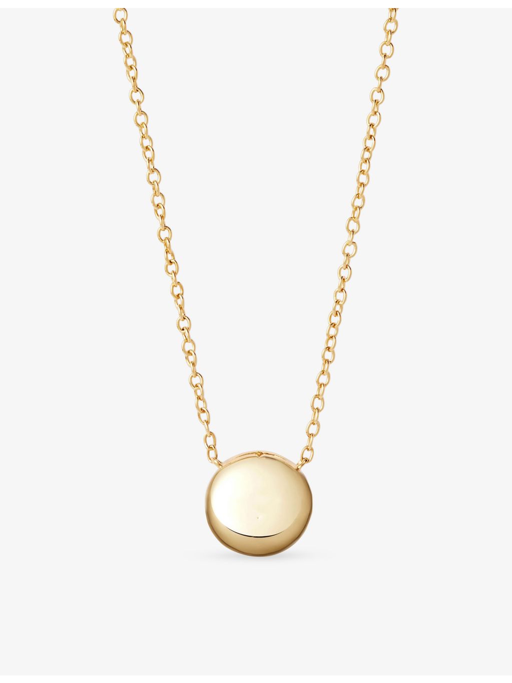 Astley Clarke Gold Luna pendant necklace aqua quartzite, UK version