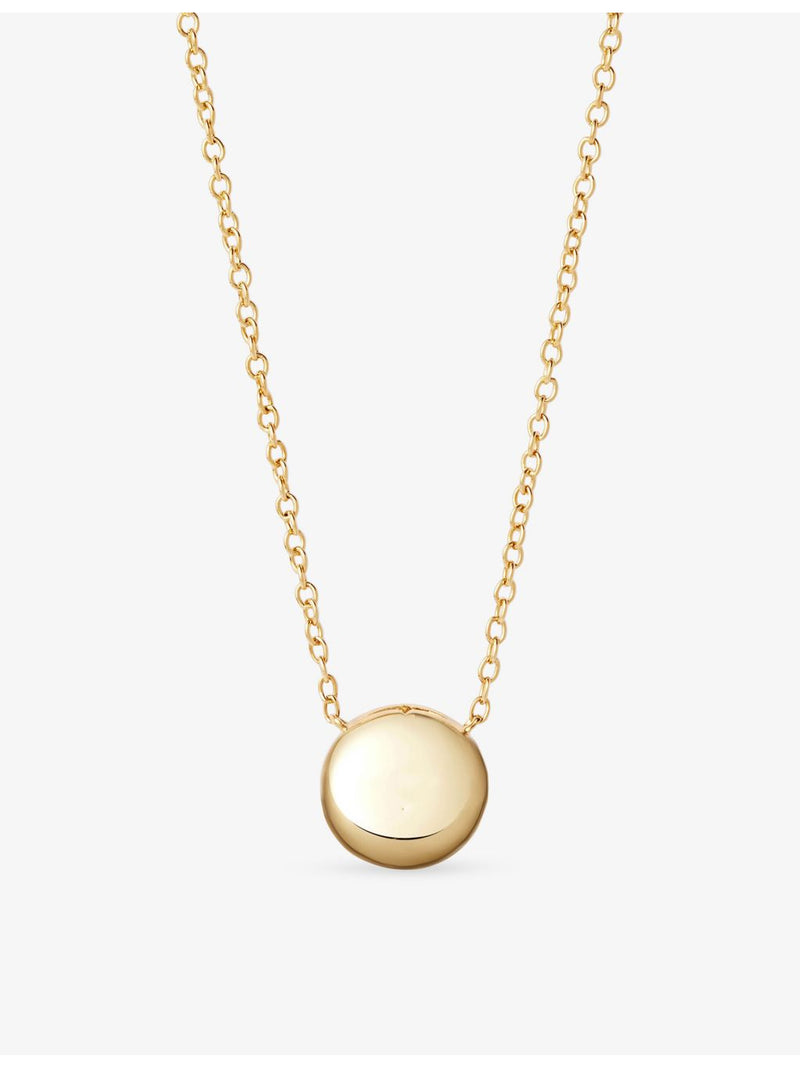 Astley Clarke Gold Luna pendant necklace aqua quartzite, UK version