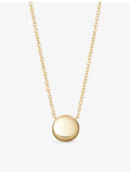 Astley Clarke Gold Luna pendant necklace aqua quartzite, UK version