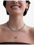 Astley Clarke agate pendant necklace gold plated sterling silver - British product