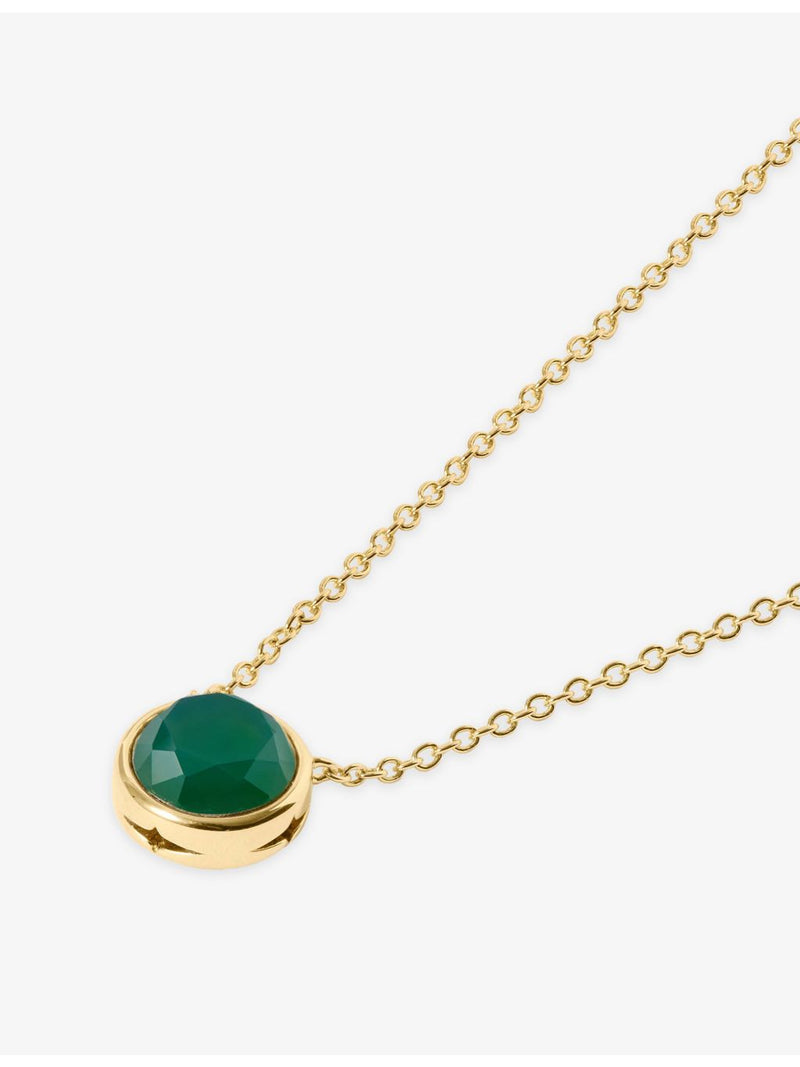 Astley Clarke agate pendant necklace gold plated sterling silver - British product