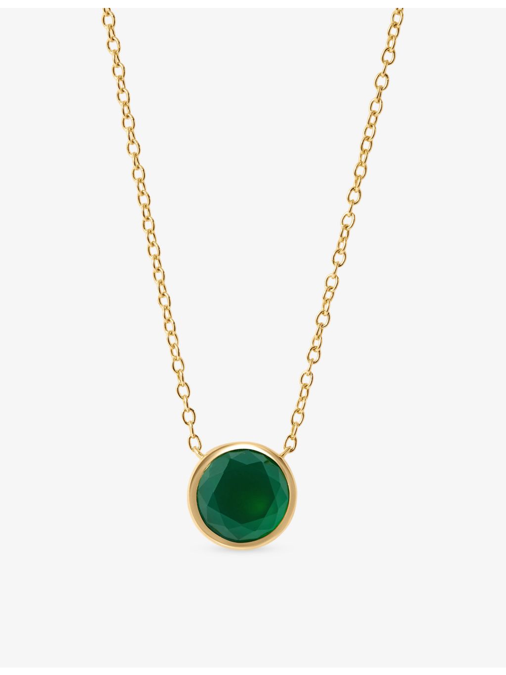 Astley Clarke agate pendant necklace gold plated sterling silver - British product