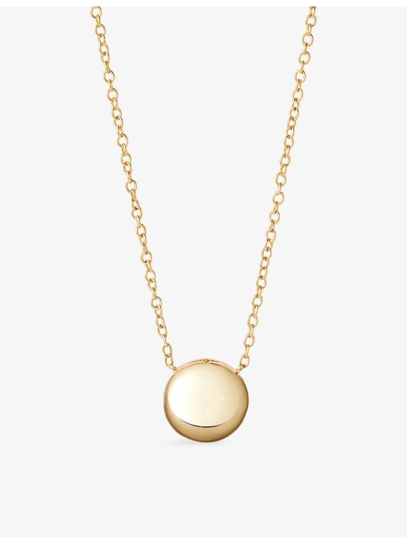 Astley Clarke pink quartzite pendant necklace gold plated 9mm - British product