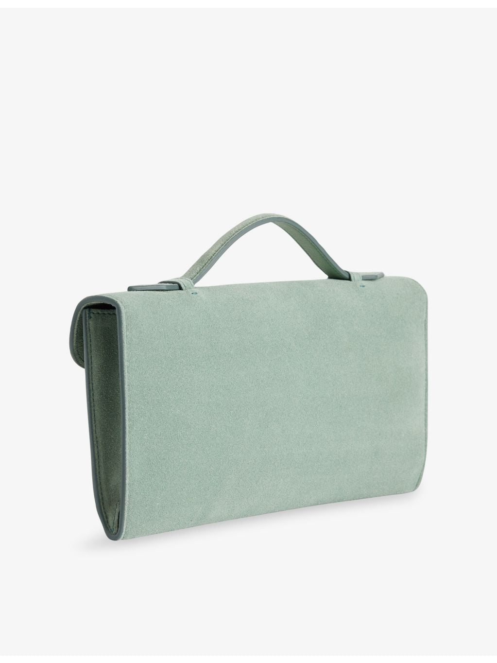 Métier Edge suede clutch, 28cm wide - British product