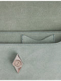 Métier Edge suede clutch, 28cm wide - British product