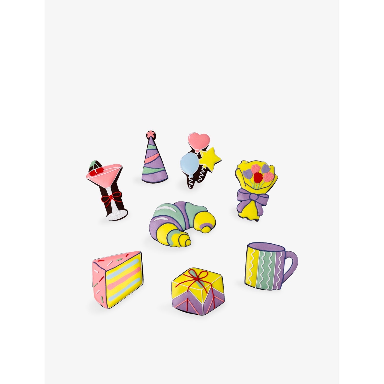 Olivia Rubin Biscuiteers chocolate iced biscuits tin 100g (British brand)