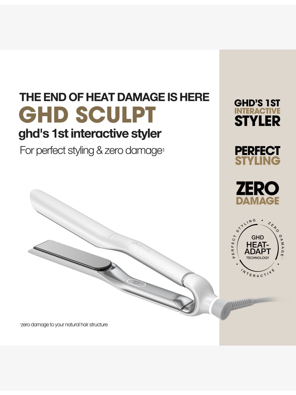 GHD Sculpt Interactive hair straightener - British product