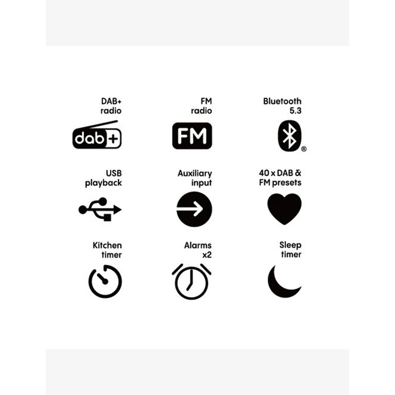 Pure Classic H6 stereo digital radio DAB+ FM, UK version