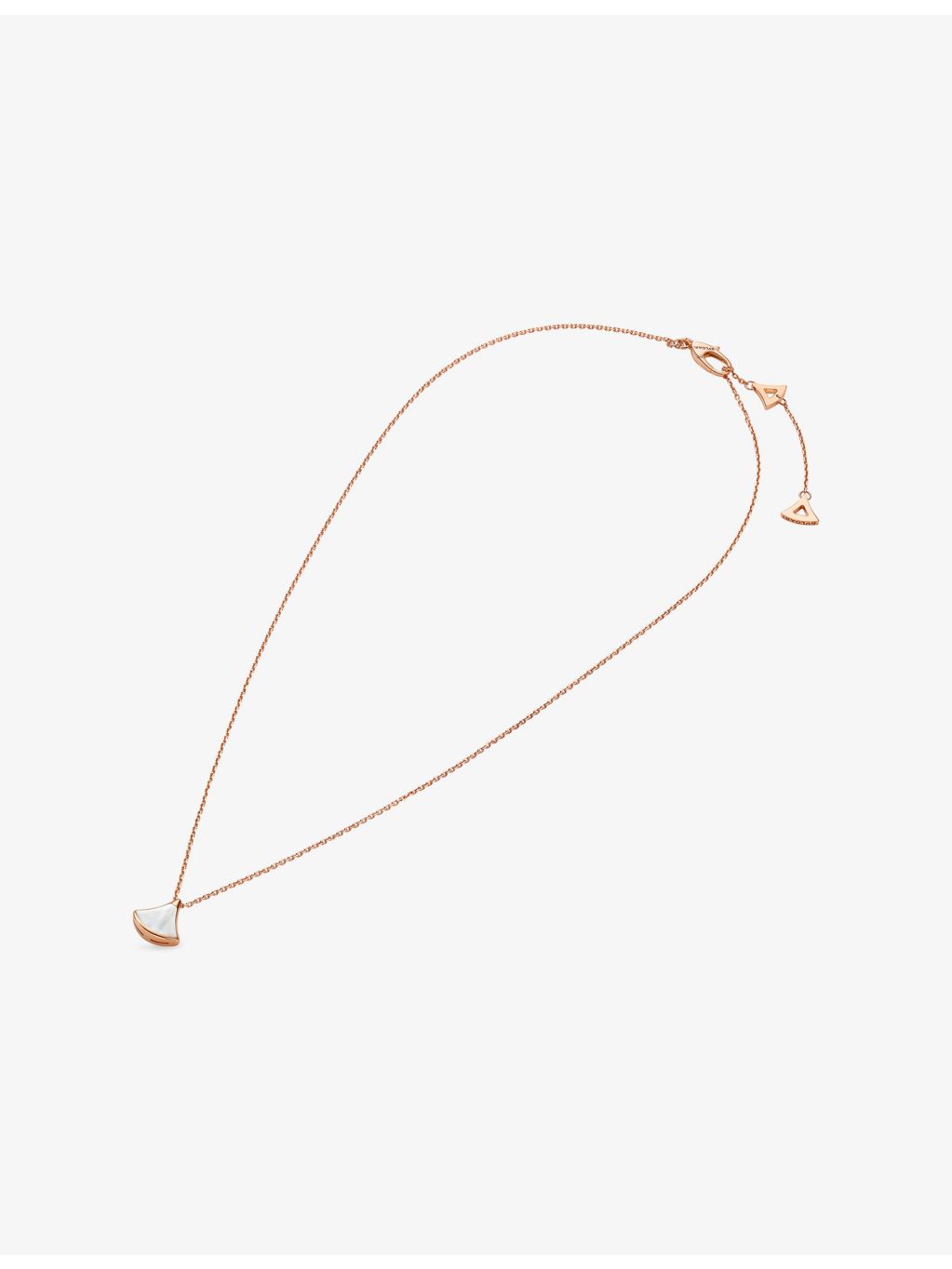 Bvlgari Divas' Dream mini rose-gold mother-of-pearl necklace (British brand)