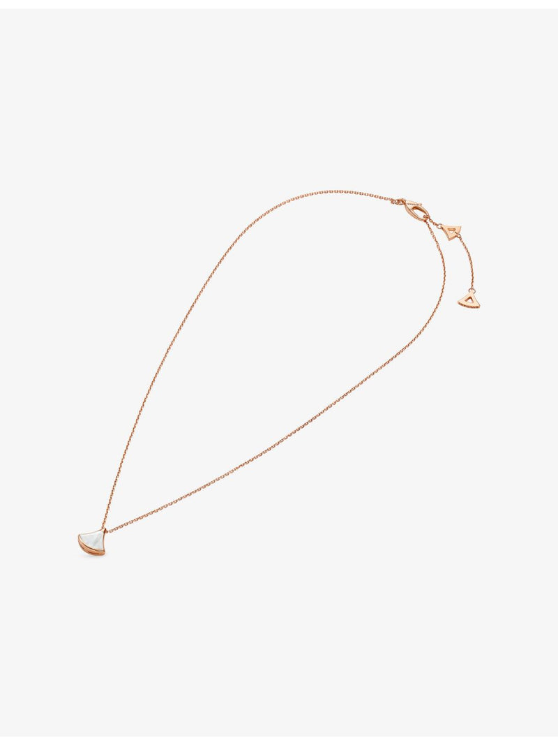 Bvlgari Divas' Dream mini rose-gold mother-of-pearl necklace (British brand)