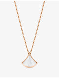 Bvlgari Divas' Dream mini rose-gold mother-of-pearl necklace (British brand)