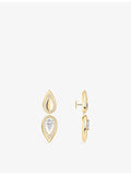 Messika gold drop earrings with 0.25ct diamonds - British product