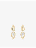 Messika gold drop earrings with 0.25ct diamonds - British product
