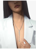 Messika gold diamond teardrop necklace 0.71ct (British brand)