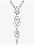 Messika gold diamond teardrop necklace 0.71ct (British brand)
