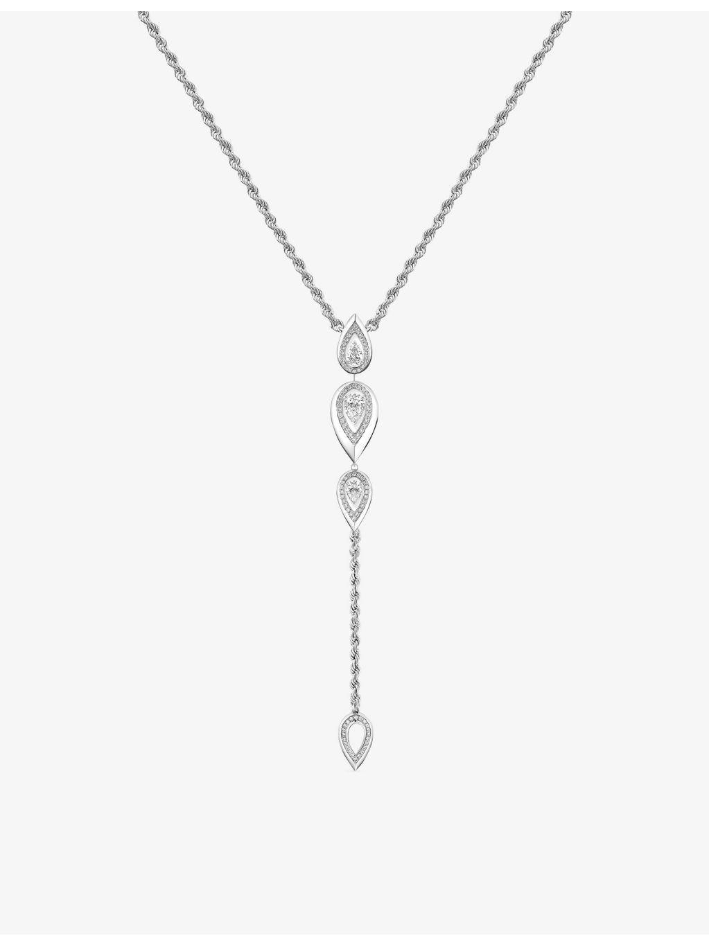 Messika gold diamond teardrop necklace 0.71ct (British brand)
