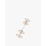 Glam'Azone Double Gold Diamond Pavé Ring - PINK - 53mm