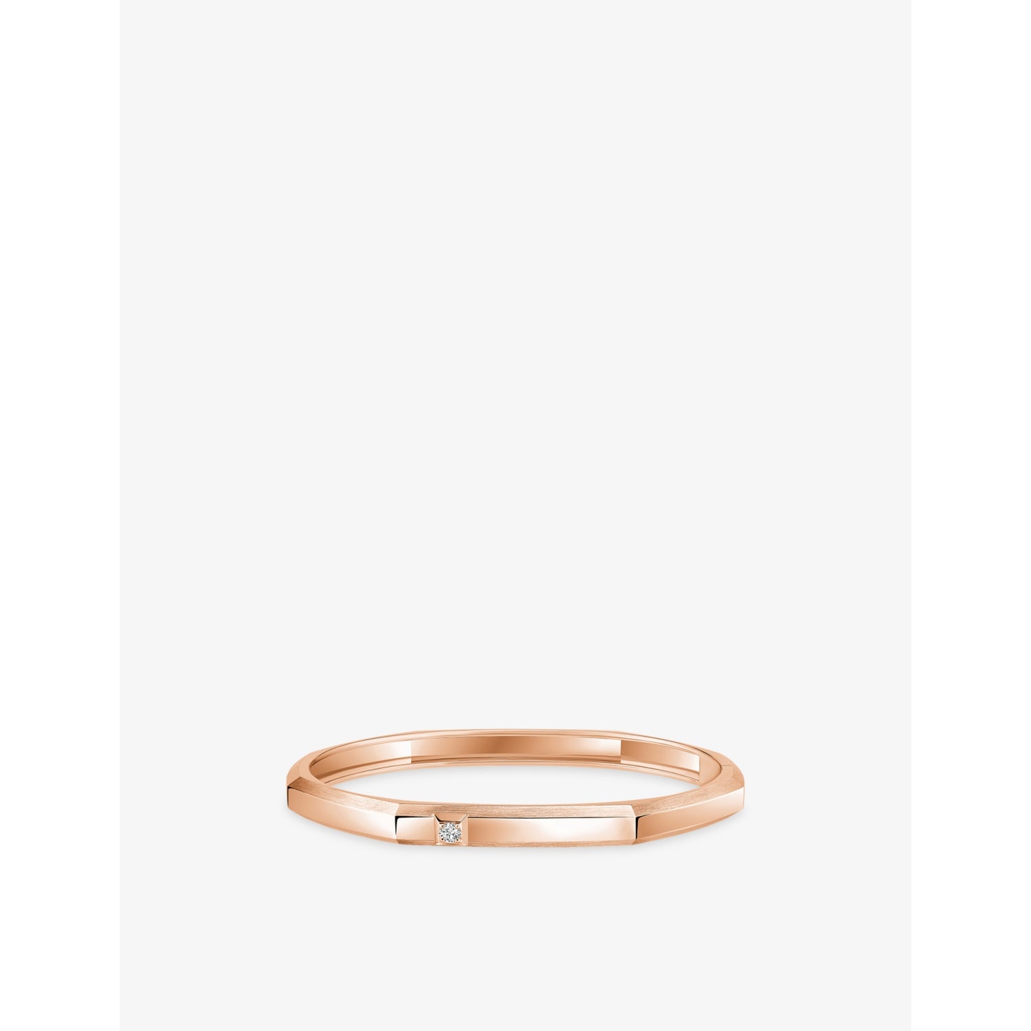 Messika Moderniste medium bangle, 18ct gold and 0.05ct diamond - British product