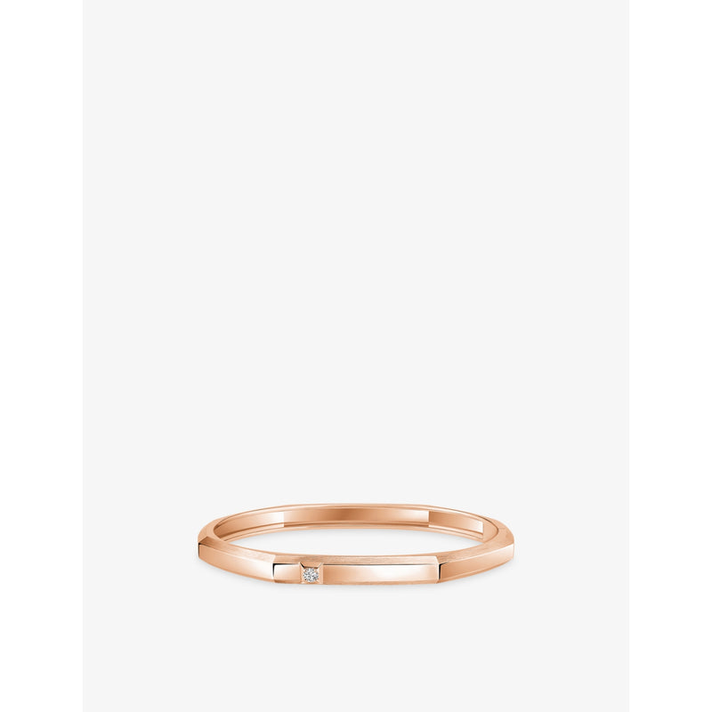 Messika Moderniste medium bangle, 18ct gold and 0.05ct diamond - British product