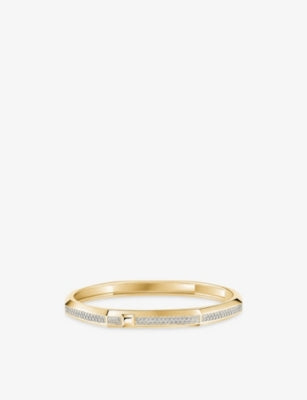 Messika Moderniste 18ct gold 0.75ct diamond bangle bracelet - British product