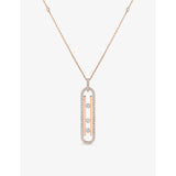 Messika Move 18ct gold diamond necklace with 80cm chain - British product