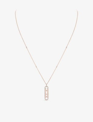 Messika Move 18ct gold diamond necklace with 80cm chain - British product