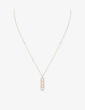Messika Move 18ct gold diamond necklace with 80cm chain - British product