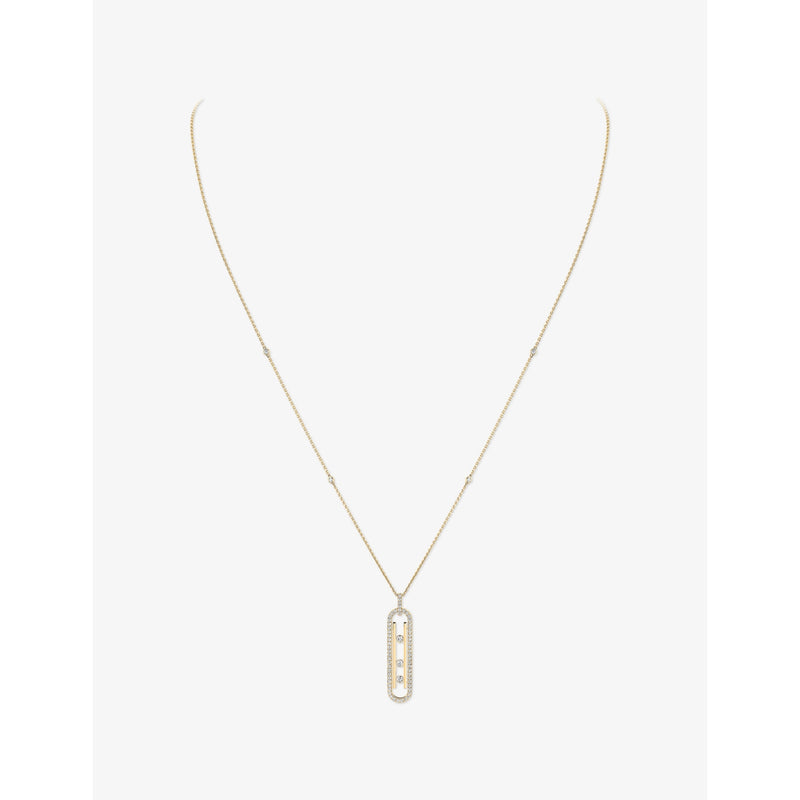 Messika Move 10th Small 18ct Gold And 0.07ct Diamond Necklace