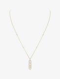 Messika Move 18ct gold diamond necklace with 80cm chain - British product