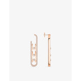 Messika 18ct gold and 1ct diamond earrings - British product