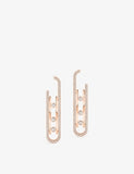 Messika 18ct gold and 1ct diamond earrings - British product